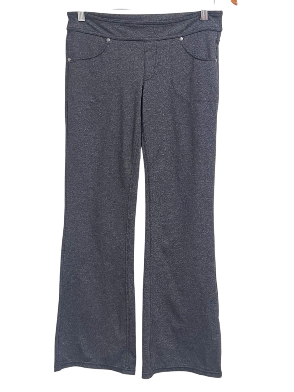 EUC Athleta Bettona Heather Charcoal Knit Wide-Leg Pants